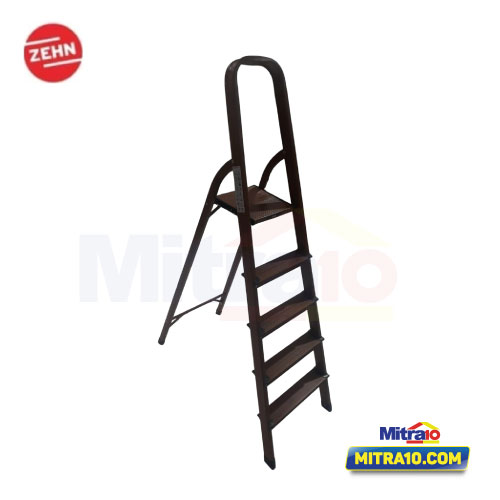 Zehn Tangga aluminium Lipat 5 Step Motif Kayu VW-HL005