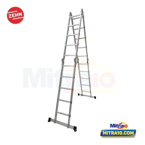 Zehn Tangga Aluminium YKF-405 ( 5 X 4 Step ) 155 cm Satin Nikel