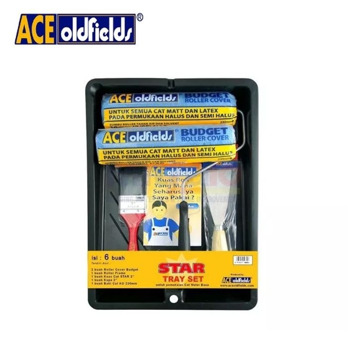 Ace Oldfield 1 Set Tray Perlengkapan Cat ( 6 Pcs ).