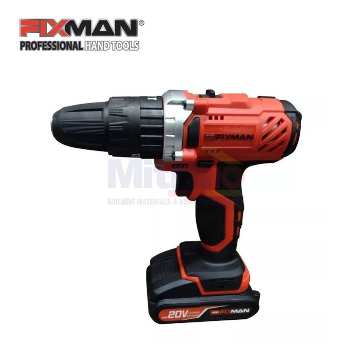 Fixman Mesin Bor Tanpa Kabel R7002-2B Merah