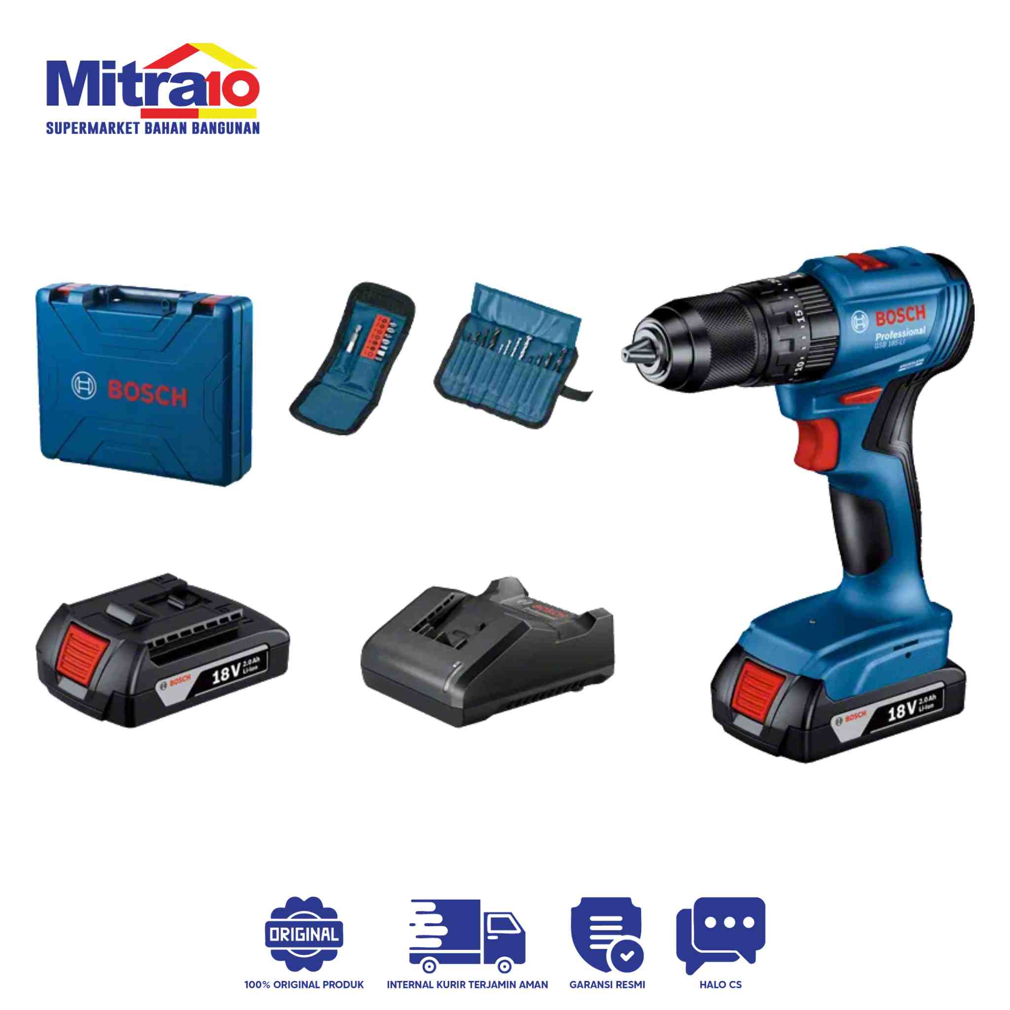 Bosch Brusles Impact 06019K31K2 GSB 185-LI 18VACC